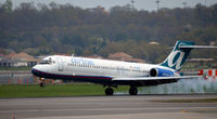 N930AT @ KDCA - Landing - touchdown-  National Airport - by Ronald Barker
