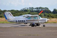 G-BHNA @ EGFH - Visiting Reims/Cessna F152. - by Roger Winser