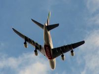 A6-EEA @ EGCC - Departing Manchester. From my back garden - by Guitarist