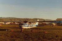 N4058J @ Q59 - 58J at the Fremont airport (Calif) in 1984.The Beech 18 in the back was the largest plane to fly in and out of Fremont in the 15 years I was there.Fremont had a narrow (and some felt rough) runway.