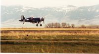 N3PP @ KSHR - Corsair takes off at KSHR, early 1980's