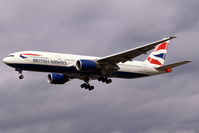G-YMMM @ EGLL - Boeing 777-236ER [30314] (British Airways) Heathrow~G 31/08/2006. On finals 27L. - by Ray Barber