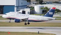 N758US @ FLL - US Airways A319