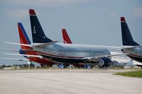 N530AU @ LAL - 1989 Boeing 737-3B7, N530AU at Lakeland Linder Regional Airport, Lakeland, FL - by scotch-canadian