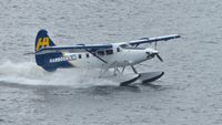 C-GHAR @ CYHC - Harbour Air #308 just landed in Coal Harbour on an overcast afternoon. - by M.L. Jacobs