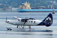 C-GHAZ @ CYHC - Harbour Air #316 taxiing to terminal in Coal Harbour.
