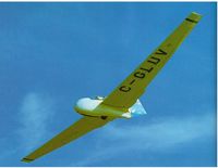 C-GLUV - Pioneer II, home-built by Russ Flint in Winnipeg; first flight 28 June 1975.  13m wingspan.  Wood and fabric wings, welded steel frame fuselage with manufactured fibreglass shell (structural). - by Russ Flint