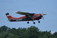 N9489T @ D52 - Cessna 210 Centurion departing Geneseo, NY July 11th, 2014. - by Hawk914