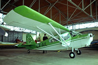 LX-AIL @ ELLX - Bellanca 7ECA Citabria [1055-74] Luxembourg (Findel)~LX 13/09/1981. From a slide. - by Ray Barber