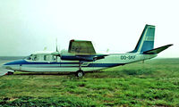 OO-SKF @ EBAW - Rockwell Turbo Commander 680V [1720-91] Antwerp-Deurne~OO 14/08/1977. From a slide. - by Ray Barber