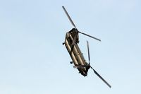 ZA714 @ EGVA - RIAT 2014, Chinook HC.2, of the RAF Chinook Display Team seen in the dive following a steep climbing turn. - by Derek Flewin
