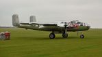 N6123C @ EGTH - 2. N6123C emerging from the mist at The Flying Legends Air Show, IWM Duxford. July,2014.