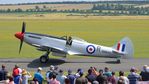 G-BUOS @ EGSU - 5. G-BUOS with a highly appreciative crowd at The Flying Legends Air Show, IWM Duxford. July,2014. - by Eric.Fishwick