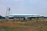 5Y-ALT @ EGSS - Brisol 175 Britannia 313 [13431] (African Safari Airways) Stansted~G 09/09/1974