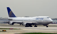 UNKNOWN @ KORD - United B747 taxi O'Hare - by Ronald Barker