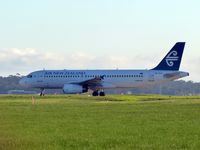 ZK-OJE @ YMML - Air New Zealand Airbus A320 ZK-OJE holding for rwy 34 YMML 20140703 - by red750