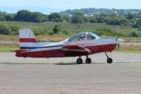 G-AYWM @ EGFH - Visiting Airtourer Super 150. - by Roger Winser