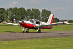 G-BGMT @ EGBR - Socata Rallye 235E Gabier at The Real Aeroplane Club's Biplane and Open Cockpit Fly-In, Breighton Airfield, June 1st 2014. - by Malcolm Clarke