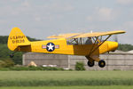 G-FUZZ @ EGBR - Piper L-18C Super Cub (PA-18-95) at The Real Aeroplane Company's Biplane and Open Cockpit Fly-In, Breighton Airfield, June 1st 2014. - by Malcolm Clarke
