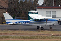 N4287Q @ 47N - A 1971 Skyhawk prepared for departure at Central Jersey Regional Airport on a chilly winter day. - by Daniel L. Berek