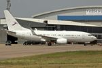 B-5266 @ EGGW - 1999 Boeing 737-7AK (JAA), c/n: 29866 of Deer Jet being pushed on to stand after arrival at Luton - by Terry Fletcher