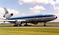 PH-DTA @ EHAM - McDonnell Douglas DC-10-30 [46550] (KLM - Royal Dutch Airlines) Amsterdam-Schiphol~PH 11/06/1986. From a slide.