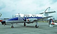 XX481 @ EGVI - BAE Systems Jetstream T.2 [251] (Royal Navy) RAF Greenham Common~G 23/07/1983. From a slide. - by Ray Barber