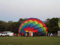 N823LM - Preparing for the 2014 Western PA Balloon Festival light up night - by Arthur Tanyel