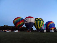 N3584A - Preparing for the 2014 Western PA Balloon Festival light up night - by Arthur Tanyel