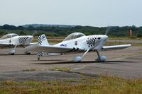G-MAXV @ EGFH - Raven 1 of Team Raven formation aerobatic display team taxying prior to a practice session. - by Roger Winser