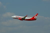 D-ABLD @ EDDL - Air Berlin, is here departing Düsseldorf Int'l(EDDL) with a very low climb rate - by A. Gendorf