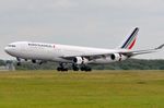 F-GLZS @ LFPG - Air France A343 Landing in CDG - by FerryPNL