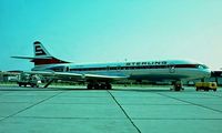OY-STF @ EKBI - Sud Aviation SE.210 Caravelle 10B3 [257] (Sterling Airways) Billund~OY 04/06/1982. From a slide.