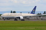 HZ-AKC @ EGCC - Saudi Arabian Airlines - by Chris Hall