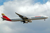 EC-LEU @ EGLL - Airbus A340-642 [960] (Iberia) Home~G 06/07/2014. On approach 27L. - by Ray Barber