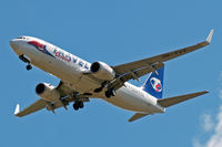 OK-TVT @ EGLL - Boeing 737-86N [39394] (Travel Service) Home~G 14/07/2014. On approach 27R.