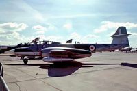 WD790 @ EGVI - Gloster Meteor NF11(mod) (Unknown) (Royal Air Force) RAF Greenham Common~G 01/08/1976. From a slide. - by Ray Barber