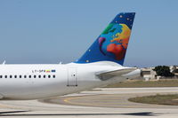 LY-SPA @ LMML - A320 LY-SPA Small Planet Airlines - by Raymond Zammit