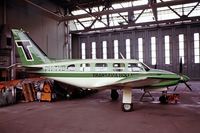 PH-TVB @ EHAM - Piper PA-31-310 Navajo [31-408] (Transavia Holland) Amsterdam-Schiphol~PH 29/08/1976. From a slide.