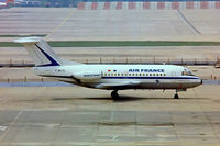 F-BUTE @ EGKK - Fokker F-28-1000 Fellowship [11031] (TAT-Air France) Gatwick~G 01/07/1974. From a slide date approximate.