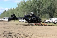 C-GHFZ - On standby for forest fire detail in Zama City, Alberta - by Guy Pambrun