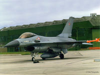 E-605 @ EGQS - Scanned from print - an action shot on the apron at RAF Lossiemouth whilst on detachment in July 1992 - by Clive Pattle