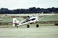 G-BDER @ EGSU - Auster AOP.9 [B5/10/12] Duxford~G 28/06/1975. From a slide. - by Ray Barber