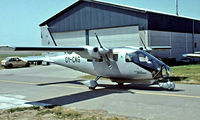 OY-CAG @ EKRK - Partenavia P.68 Observer [243-03-08] Copenhagen-Roskilde~OY 07/06/1982. From a slide. - by Ray Barber