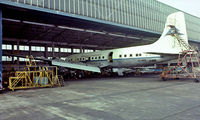 OO-VFG @ EBAW - Douglas DC-6B [45077] (DAT-Delta Air Transport) Antwerp-Deurne~OO  14/08/1977. From a slide.