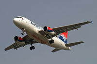 YU-APC @ EGLL - Airbus A319-131 [2621] (Air Serbia) Home~G 14/03/2014. On approach 27R.