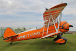 N5057V @ X5FB - Boeing B75N-1 Stearman prior to a wing walking performance at the 2014 Sunderland Air Show. Fishburn Airfield, July 2014. - by Malcolm Clarke