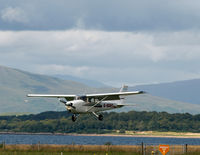 G-BGRO @ EGEO - About to land on Runway 19, Oban Airport. - by Jonathan Allen