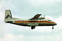 F-BVRV @ EGKK - Nord 262A-45 [100] (Air Alsace) Gatwick~G 01/07/1974. From a slide - by Ray Barber