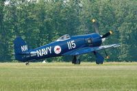 F-AZXJ @ LFFQ - Hawker Sea Fury FB MK11, La Ferté Alais Airfield (LFFQ) Air Show (Le Temps Des Hélices) in may 2012 - by Yves-Q